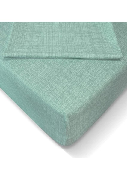 Turca AT7628 Ranforce 160 x 200 cm Lastikli Çarşaf Seti, Mint