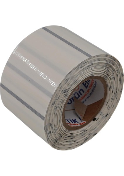 Şeffaf Label Marklı 50MM x 55MM Kutu Barkod Yazıcı Uyumlu Şeffaf Rulo Etiket 500 Adet