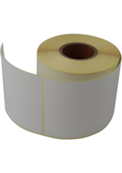Termal Etiket 80MM x 100MM Ruloda 500 Adet 40MM Kuka Çapında Direk Termal Transfer Etiketi