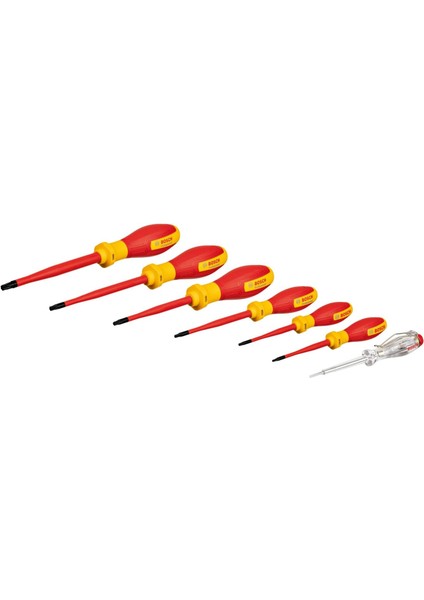 Profesyonel Vde Torx Tornavida Seti 7 Parça (1x Kontrol Kalemi; 6x Torx Tornavida)