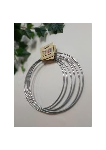 Metal Makrome Çember 21 cm 5li Set Galvanizli Kasnak Halka Düş Kapanı ENDSETCEM21