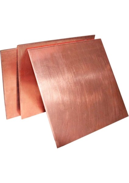 Saf Bakır Levha Plaka 10X10 cm - 1 Adet