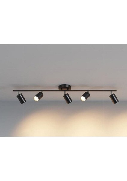 Tekno Trust Mylights Beşli LED Spot LED Avize Hareketli Başlık Panasonıc Gün Işığı Ampullü