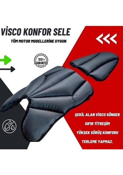 Konfor Sele Kılıfı [bajaj] Domınar (5cm Visco Sünger - 1. Sınıf Delikli Dayanıklı Deri)