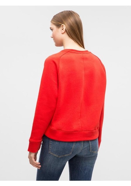 Organıc Cotton Prınt Logo Women's Sweatshırt