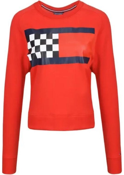 Organıc Cotton Prınt Logo Women's Sweatshırt