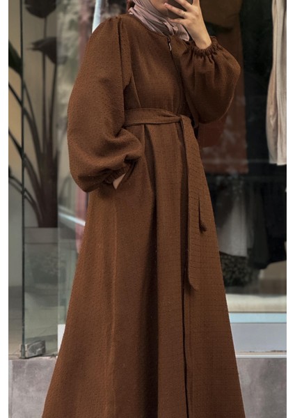 Şanel Kışlık Ferace- Kahve