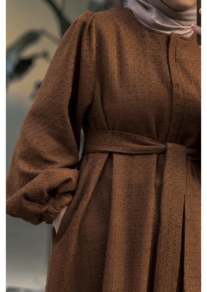 Şanel Kışlık Ferace- Kahve modelleri