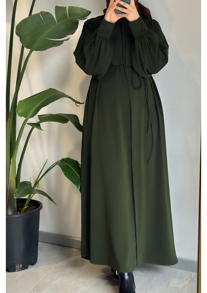 Rüzgarlıklı Ferace - Zümrüt yeşil fiyatları