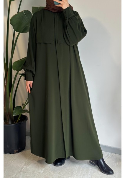 Rüzgarlıklı Ferace - Zümrüt yeşil fırsatları