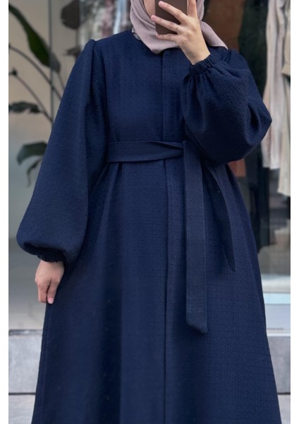 Şanel Kışlık Ferace - Lacivert