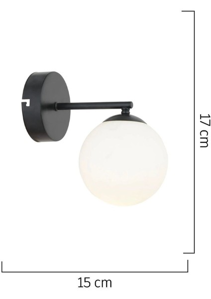 Şık siyah metal duvar lambası, yatak odası ve banyo için modern aydınlatma seçeneği fırsatları