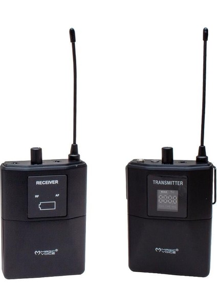 Magıcvoıce MV-19602 Uhf Kablosuz Bluetooth Yaka Mikrofonu (Kamera)