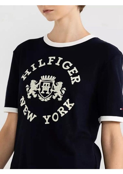 Organıc Cotton New Season Women's Velvet College Logo T-Shırt fiyatları