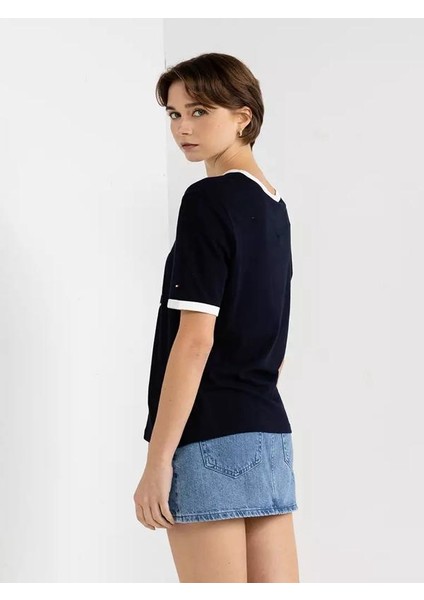 Organıc Cotton New Season Women's Velvet College Logo T-Shırt modelleri