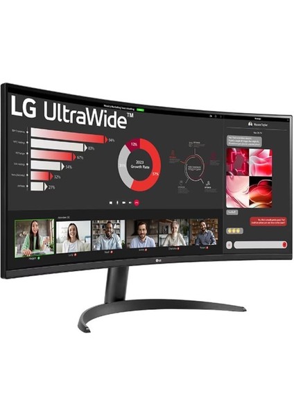 34 Lg 34WR50QC-B Va 5ms 100HZ 2xhdmı Dp Qhd 3440X1440 Freesync Curved Vesa Sıyah