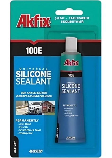 100E Çok Amaçlı Tüp Silikon 50 ml