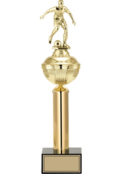 Futbol Figürlü Ödül Kupası-Okul Kupası - Hediye Kupa 42 cm FG047