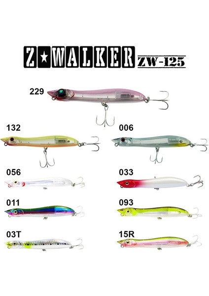 Z-Walker 125MM 18GR Su Üstü Maket Balık