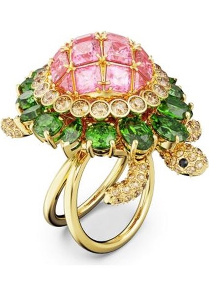 5657286 Swarovski Yüzük Idyllia:coctail Ring Turtle Multicolored Gold-Tone Plated Size:52