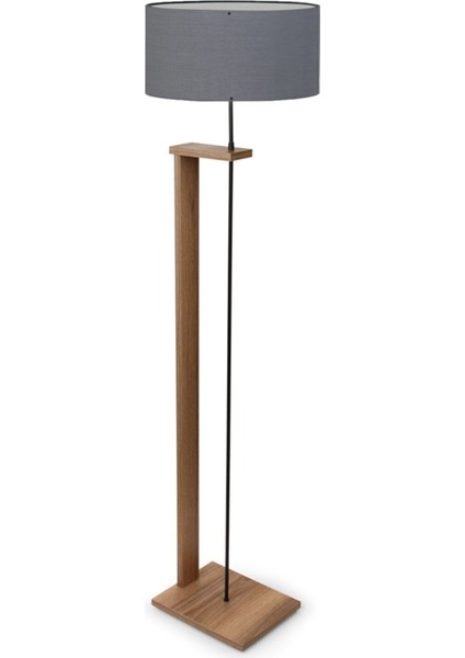 Modern gri kumaş ve ahşap gövdeli şık ayaklı lambader AYD-3132 modelleri