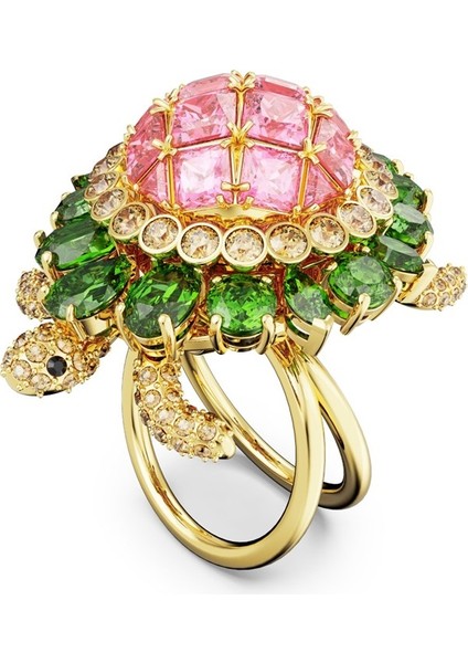 5657287 Swarovski Yüzük Idyllia:coctail Ring Turtle Multicolored Gold-Tone Plated Size:58