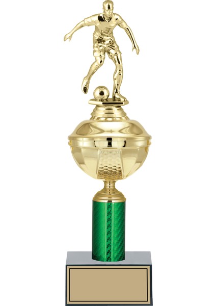 Futbol Figürlü Ödül Kupası-Okul Kupası - Hediye Kupa 35 cm FG049