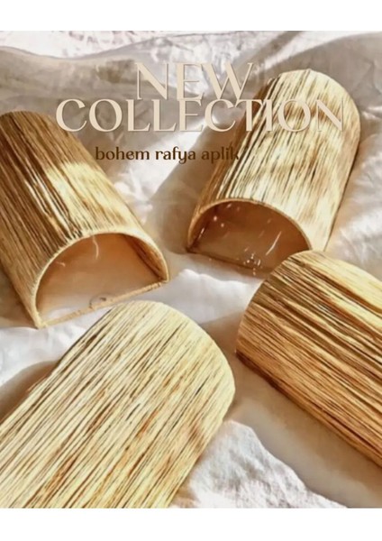 El Yapımı Rattan Pembe Bohem Duvar Aplikası, Duy Tipi E27 fiyatları