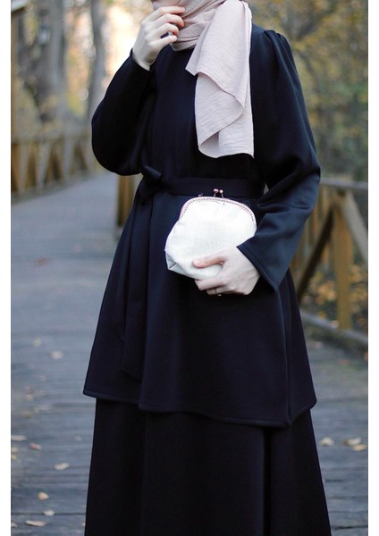 Lüks Etekli Takım - Siyah