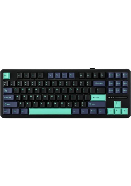 F87 Mekanik Rgb Tkl Gray V4 Switch Kablosuz Makrolu Hot Swap Klavye Siyah