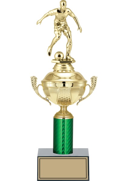 Futbol Figürlü Ödül Kupası-Okul Kupası - Hediye Kupa 35 cm FG050