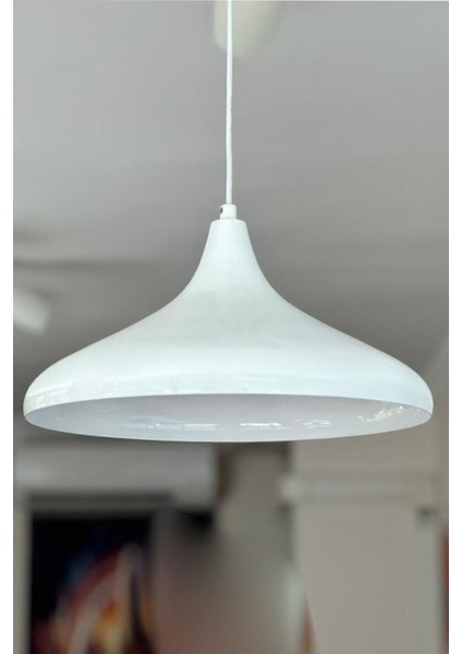 Şık Beyaz Sarkıt Avize, Retro Modern Tasarım, Salon ve Kafe İçin Aydınlatma modelleri