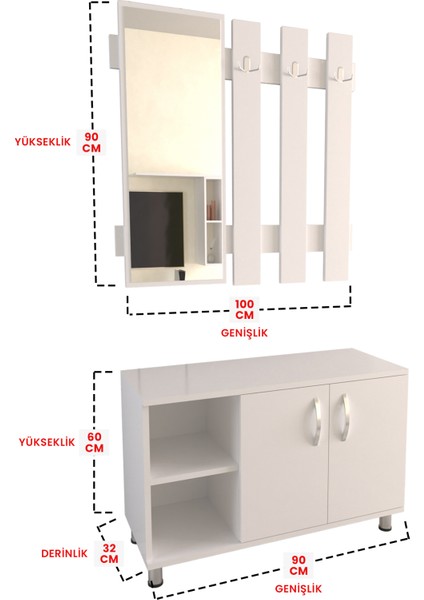 "alçin" Ayakkabılık ve Askılık & Portmanto modelleri
