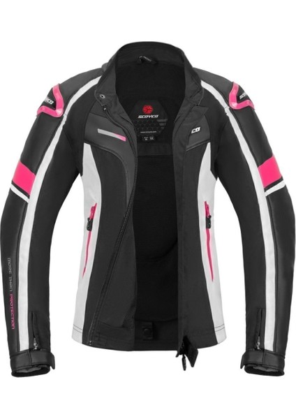 JK152W Kadın Motosiklet Montu (Pembe/siyah) fiyatları