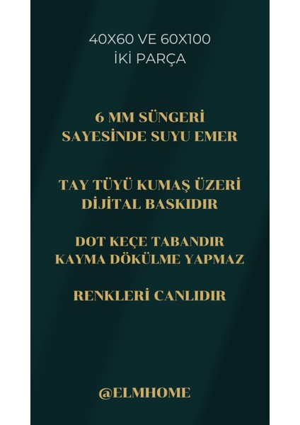 Tekno Trust Su Emici Banyo Paspası Sünger Dolgulu Ikili Makinede Yıkanabilir Gri Siyah Banyo Takımı fırsatları