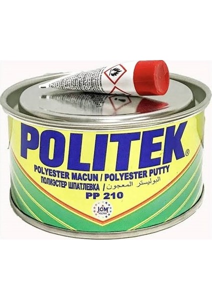 Polyester Çelik Macun 500 Gr Sarı Renkli