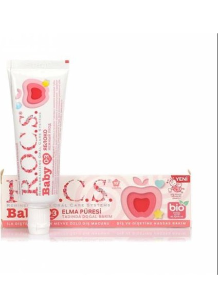 Nessiworld .baby Diş Macunu 35ML 0-3 Yaş Elma