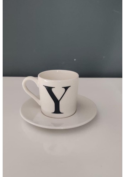 Decorıum Kum Y Harfli Kahve Fincanı