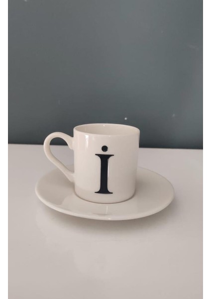 Decorıum Kum I Harfli Kahve Fincanı
