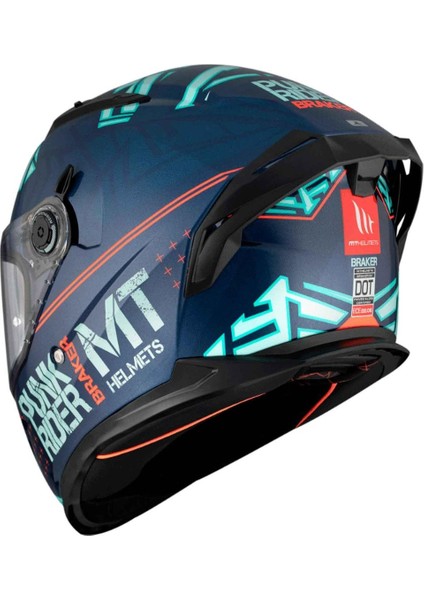 Braker Punk Rider C7 Gloss Kapalı Kask