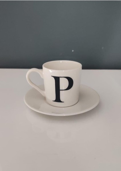 Decorıum Kum P Harfli Kahve Fincan Takımı