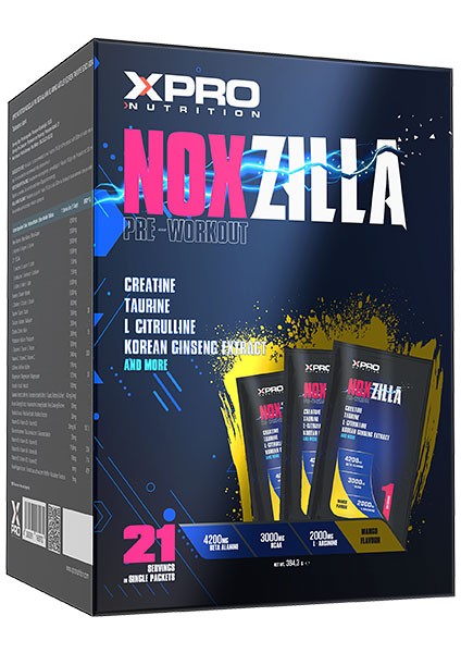 Noxzilla Pre-Workout 18.3gr 21 Saşe Mango