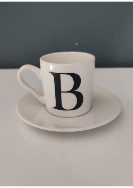 Decorıum Kum B Harfli Kahve Fincanı