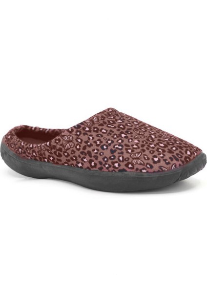 15870-24 Leopar Desenli Kadın Ev Terlik