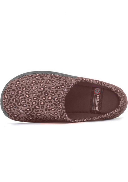 15870-24 Leopar Desenli Kadın Ev Terlik