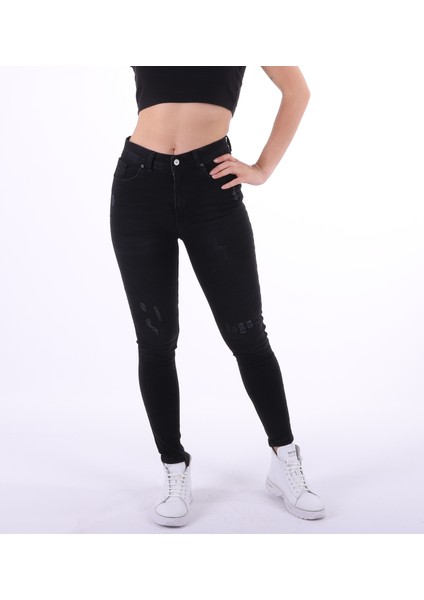 Kadın Kot Pantolon - Antrasit
