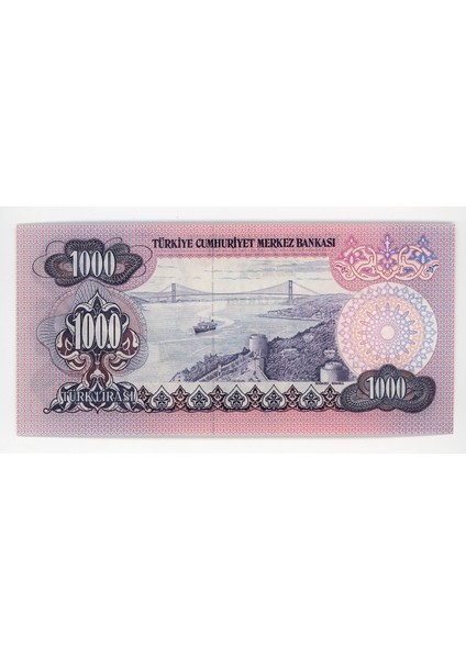 6. Emisyon – 1000 Lira 1976 Pick # 191 – Unc *çil Banknot E08 Serisi