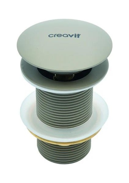 Lavabo Sifon Başlığı Pop-Up Taşmasız Mat Cappuccino