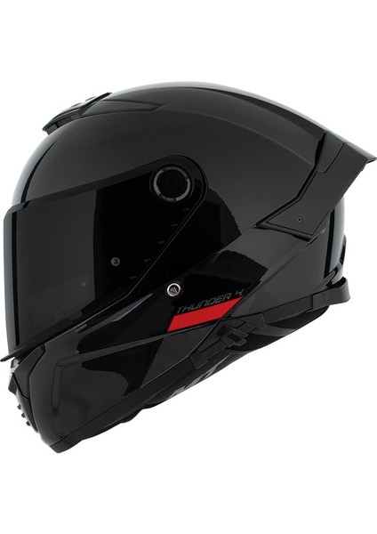 Thunder 4 Parlak Siyah A1 Kapalı Kask