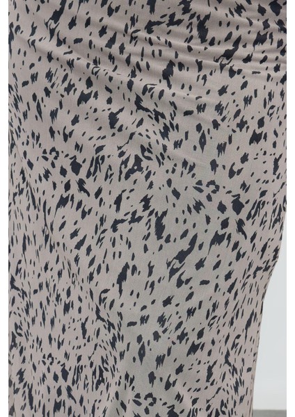 Kadın Moda Stil Midi Astarsız Örme Büyük Beden Animal Desenli Örme Etek fırsatları